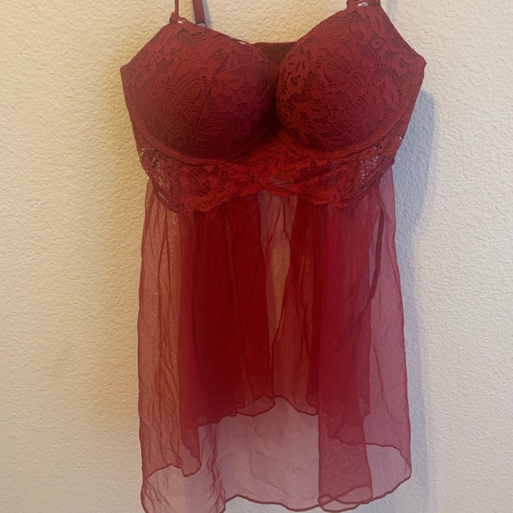 Red intimate Victoria secret teddy